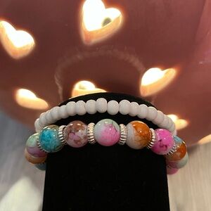 Multi color bracelet set🌈